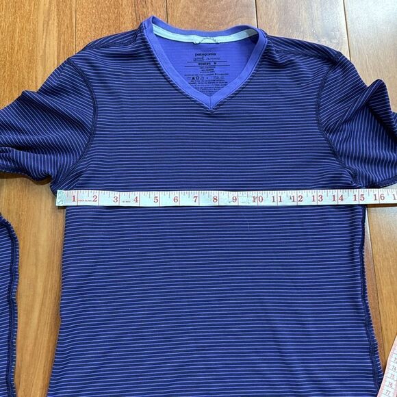 Patagonia Women's Capilene 2 Lightweight Polartec Top Purple Striped size M - Picture 8 of 8